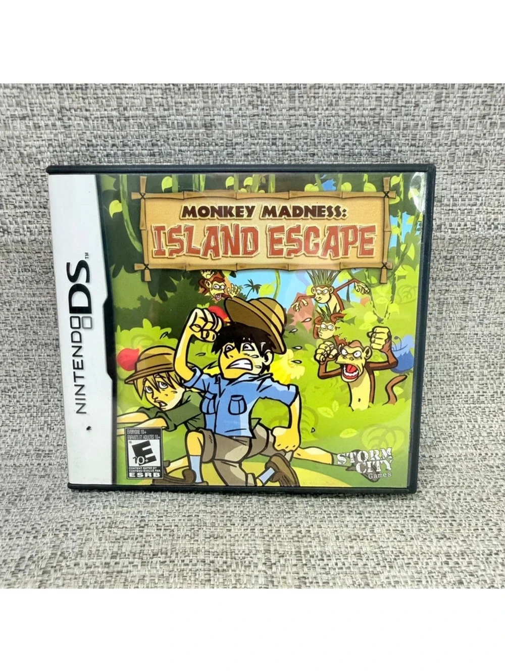 Nintendo DS Replacement Case No Game + Insert Monkey Madness Island Escape